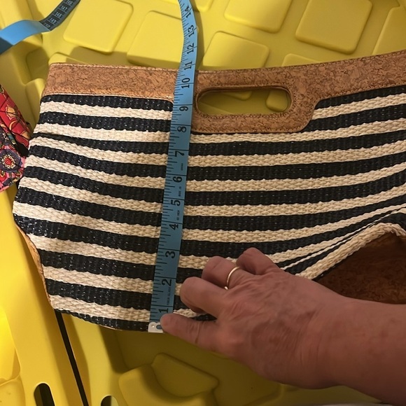 𝅺NINE West straw stripes purse - Picture 8 of 8